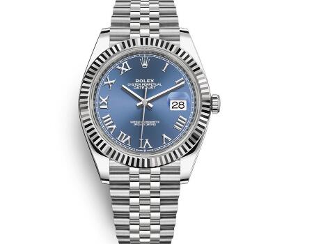 Blue Dial Fake Rolex Datejust